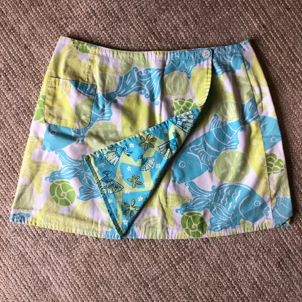 Lilly Pulitzer reversible glow in the dark skirt